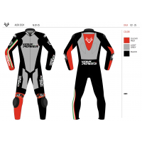 Virus Power Alien Textile Racing Suit with Helite Airbag System 2.0 - RACER Fit